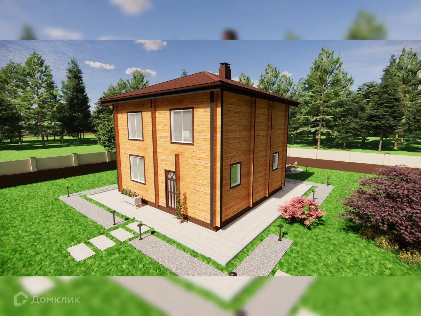 Проект дома «Гармония» компании ИП Зуева Марина Аркадьевна из материала Брус естественной влажности площадью 119м² под ключ за 8000000₽ в Донецке | 2 этажа, 4 спальни, 1 санузел – Домклик