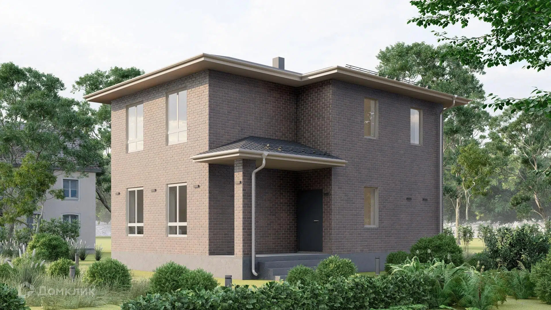 Проект дома «ДК-132-2П» компании «SKD DOM» из материала Газобетонные блоки площадью 132м² под ключ за 8980000₽ в Донецке | 2 этажа, 4 спальни, 2 санузла – Домклик