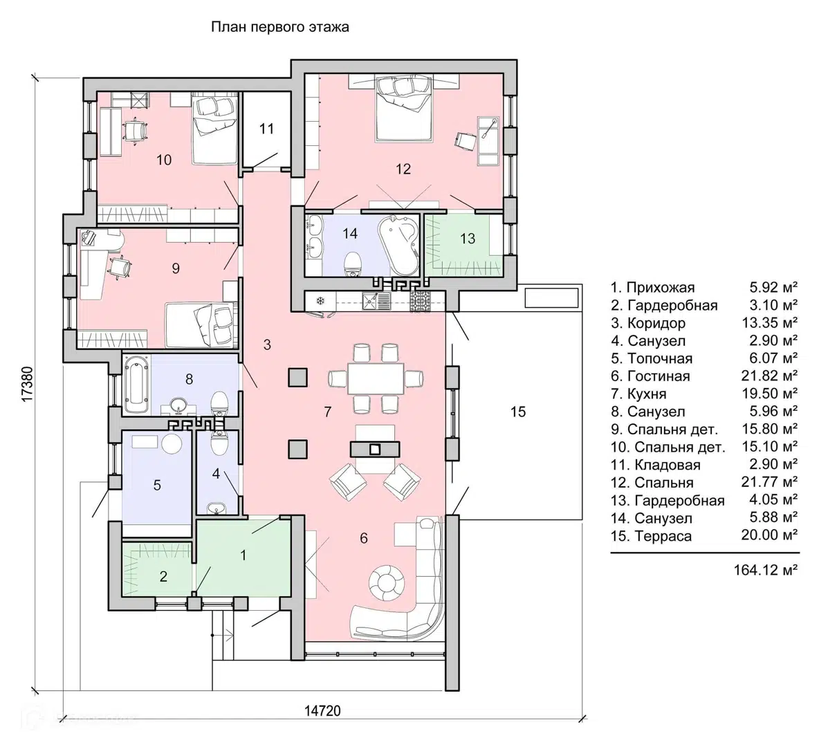 Планировка 1 этаж этажа