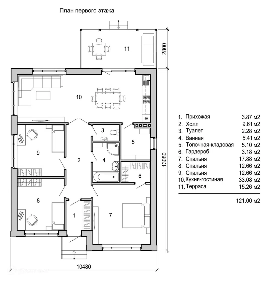Планировка 1 этаж этажа