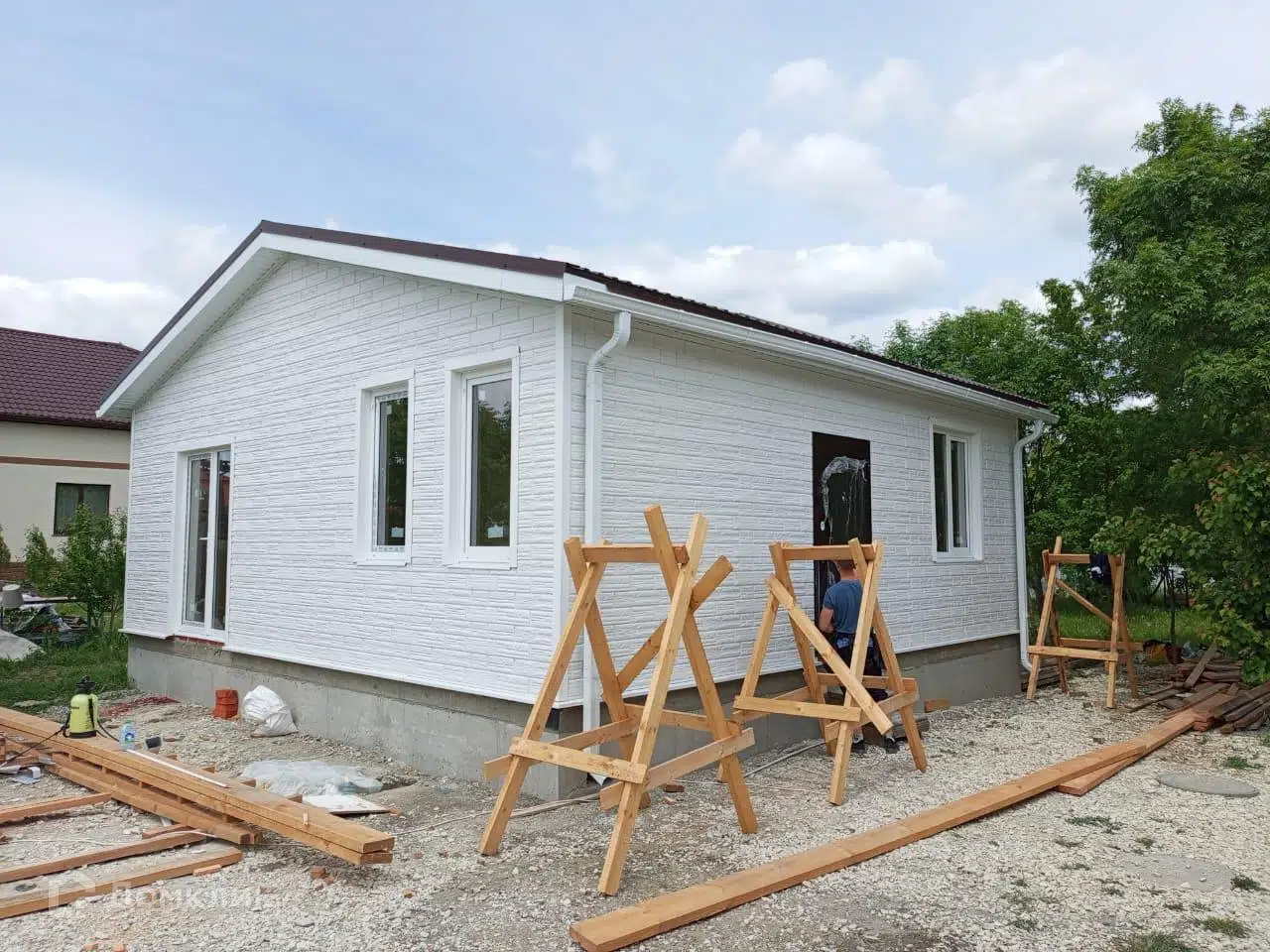 Проект дома «Лавандовый Сад» компании ООО ПСК «СТС» из материала SIP-панели площадью 64м² под ключ за 3750000₽ в Донецке | 1 этаж, 1 спальня, 1 санузел – Домклик