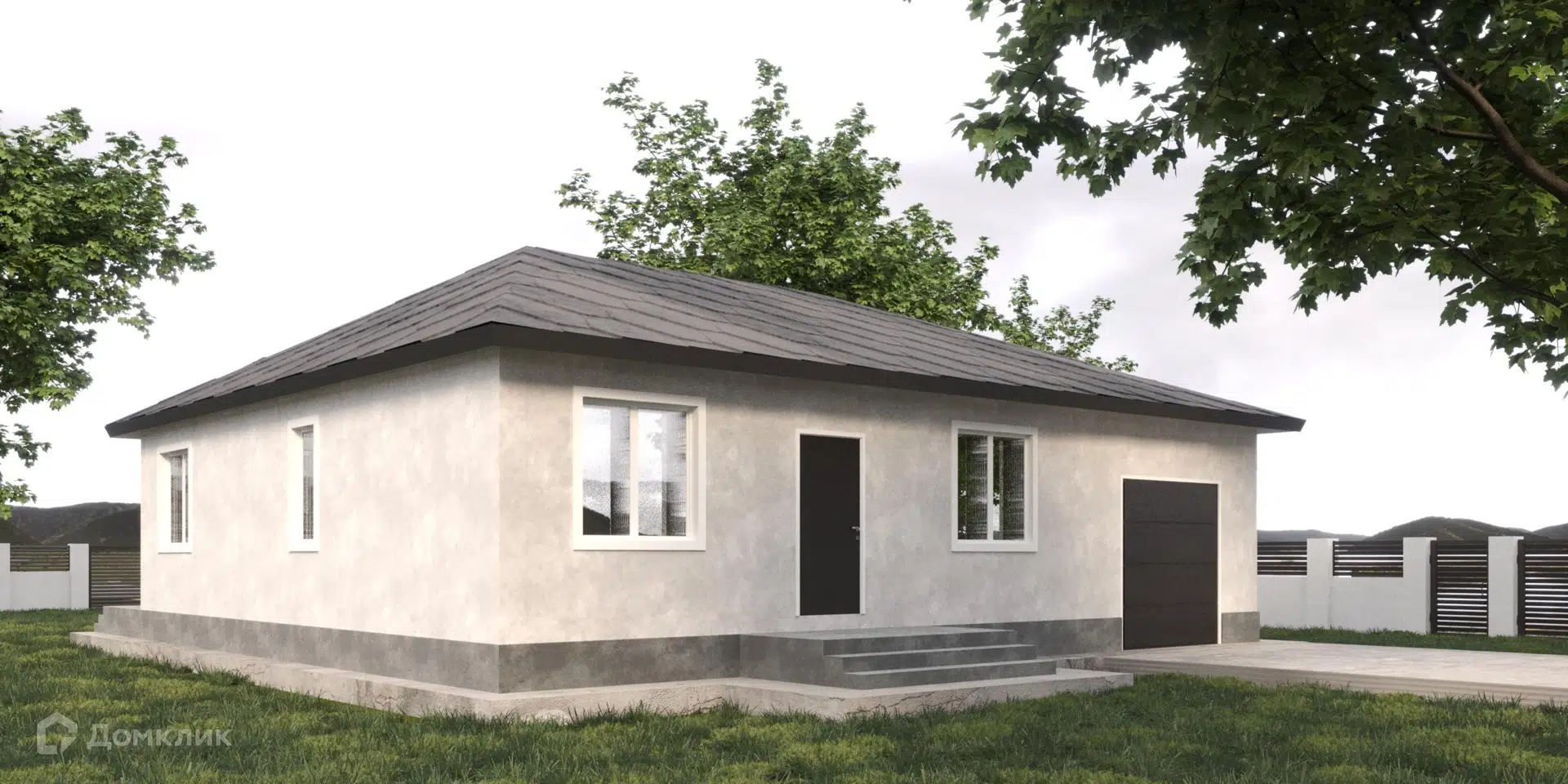 Проект дома «Аристократ-65» компании Zabestablishment из материала Газобетонные блоки площадью 164.5м² под ключ за 11265000₽ в Донецке | 1 этаж, 3 спальни, 2 санузла – Домклик