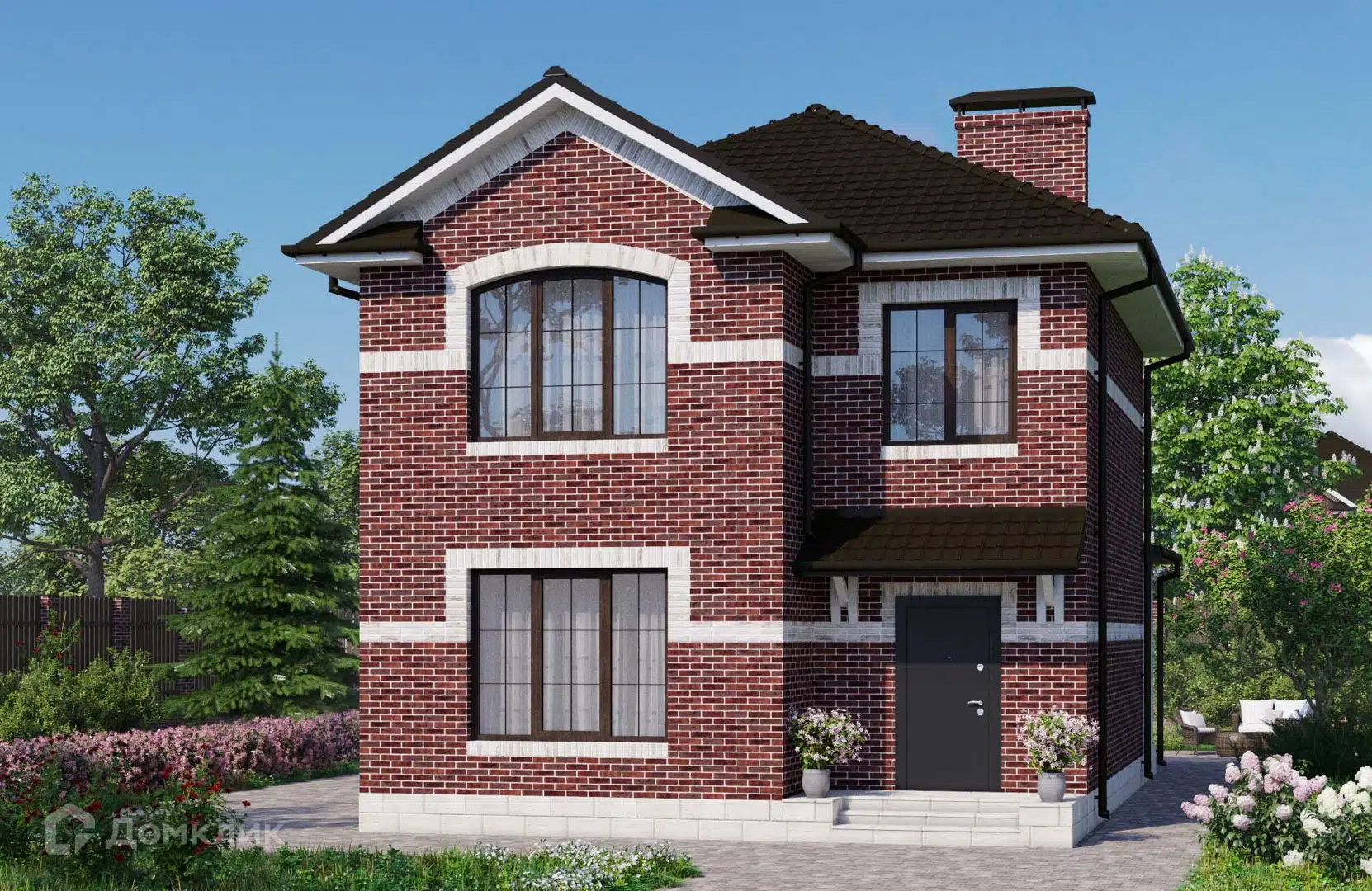 Проект дома «Проект №175» компании Новация из материала Керамические блоки площадью 118м² под ключ за 6488900₽ в Донецке | 2 этажа, 4 спальни, 2 санузла – Домклик