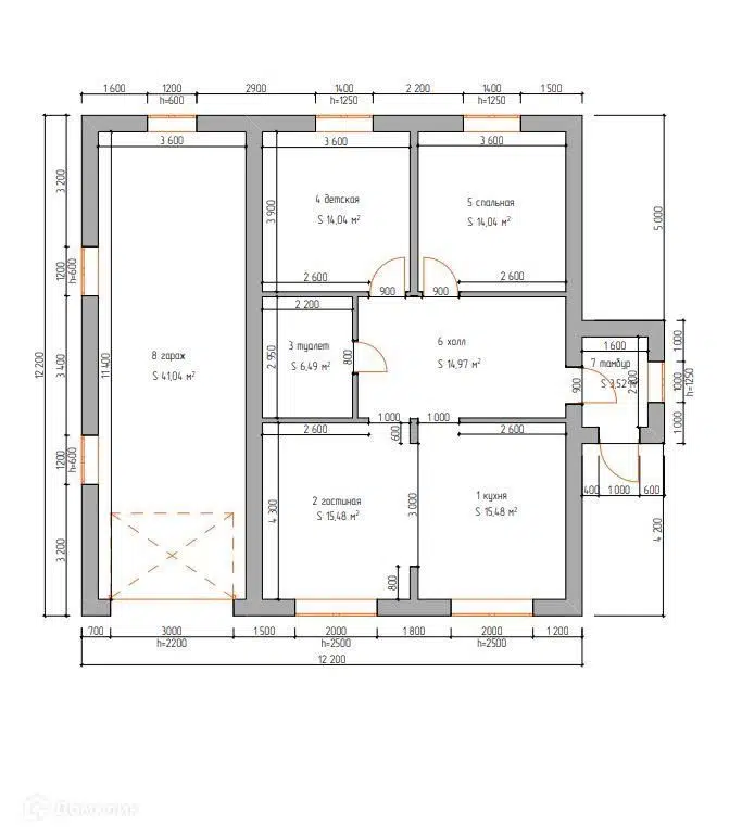 Планировка 1 этаж этажа