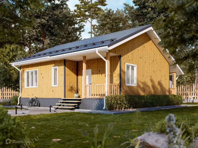 Проект дома «Проект "Сигма"» компании Альфа SIP из материала SIP-панели площадью 87.9м² под ключ за 2603566₽ в Донецке | 1 этаж, 2 спальни, 1 санузел – Домклик