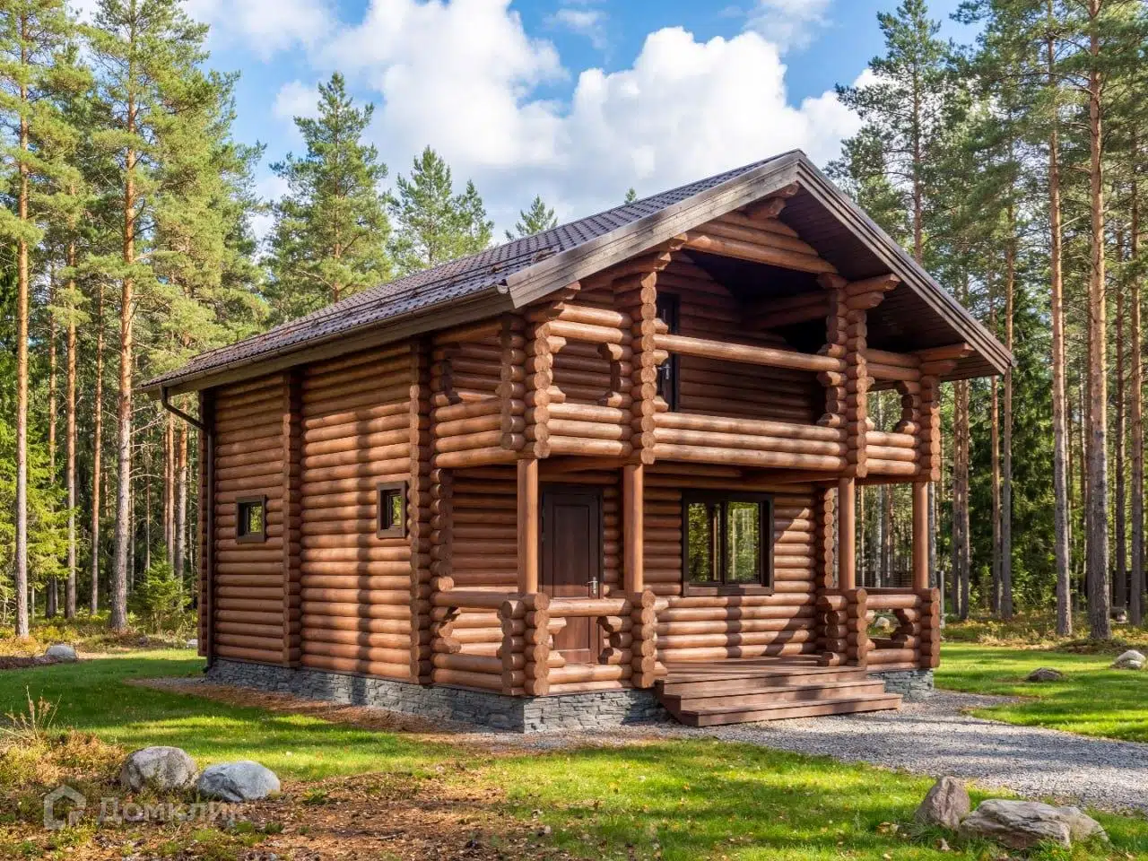 Проект дома «Баня Южная» компании ООО «Тектон» из материала Оцилиндрованное бревно площадью 86.27м² под ключ за 4010000₽ в Донецке | 2 этажа, 1 спальня, 1 санузел – Домклик