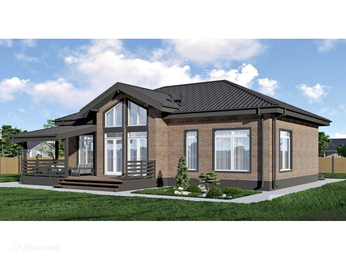 Проект дома «ДОМ МЕЧТЫ 10» компании ДОМ МЕЧТЫ из материала Каркасный дом площадью 125.2м² под ключ за 6800000₽ в Луганске | 1 этаж, 3 спальни, 2 санузла – Домклик