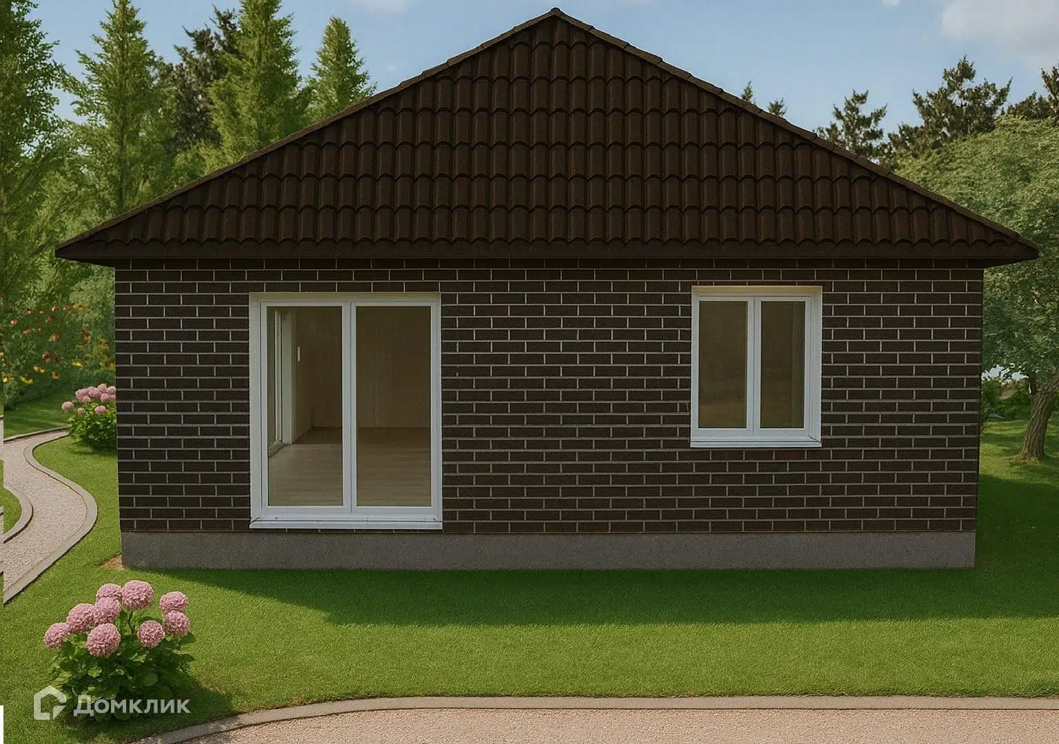 Проект дома «Михали» компании ИП Друшлякова Наталья Павловна из материала Керамические блоки площадью 84.4м² под ключ за 10020000₽ в Донецке | 1 этаж, 3 спальни, 1 санузел – Домклик