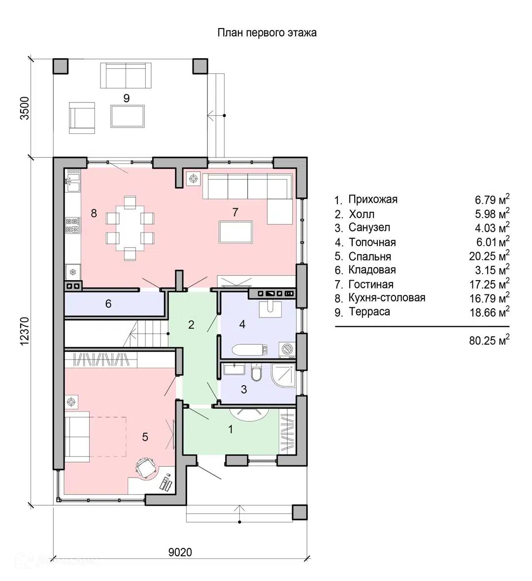 Планировка 1 этаж этажа