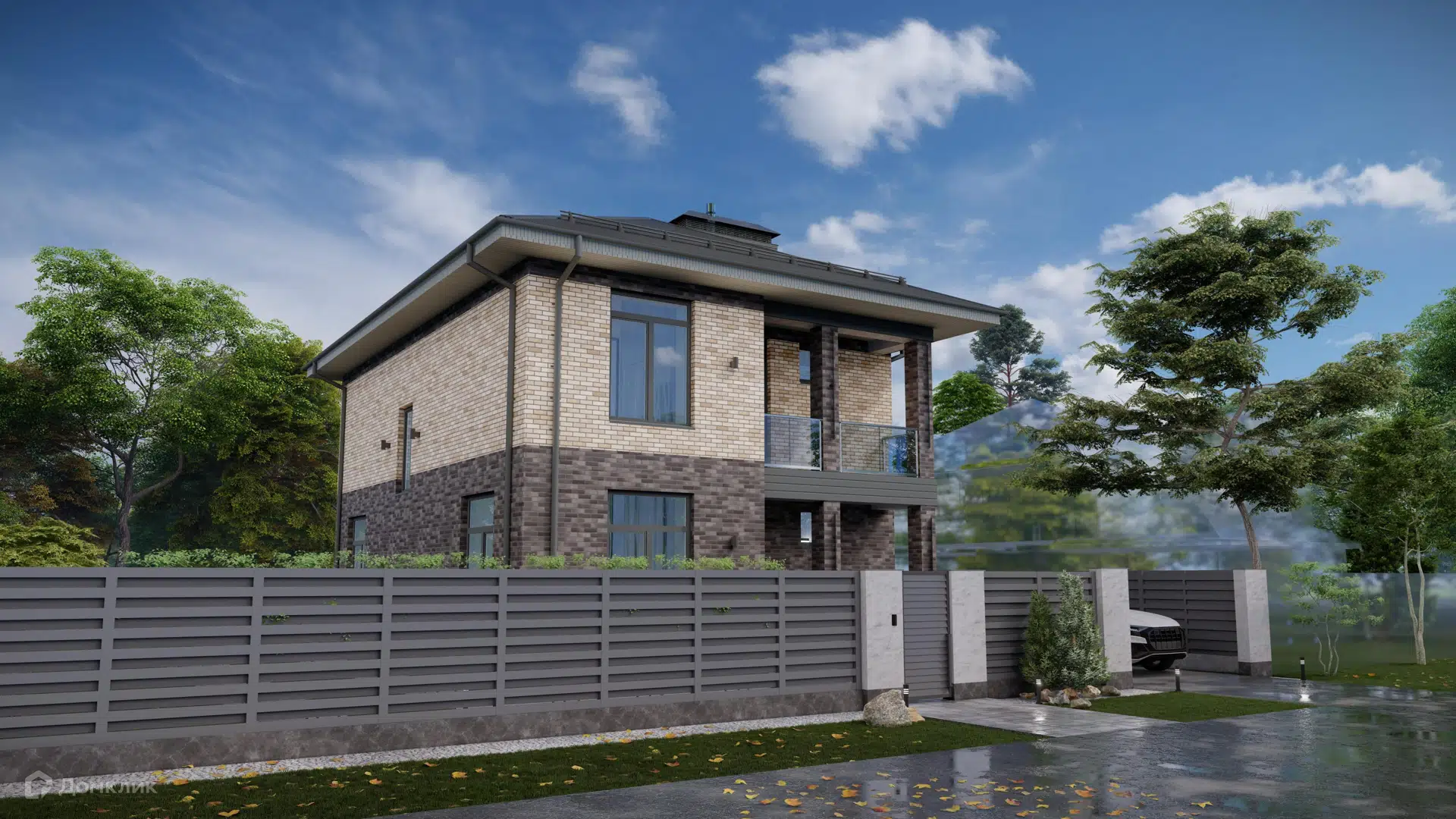 Проект дома «Рябинка 2» компании ООО «ПАРТНЕР ПЛЮС» из материала Керамзитобетонные блоки площадью 140.36м² под ключ за 8100000₽ в Донецке | 2 этажа, 3 спальни, 2 санузла – Домклик