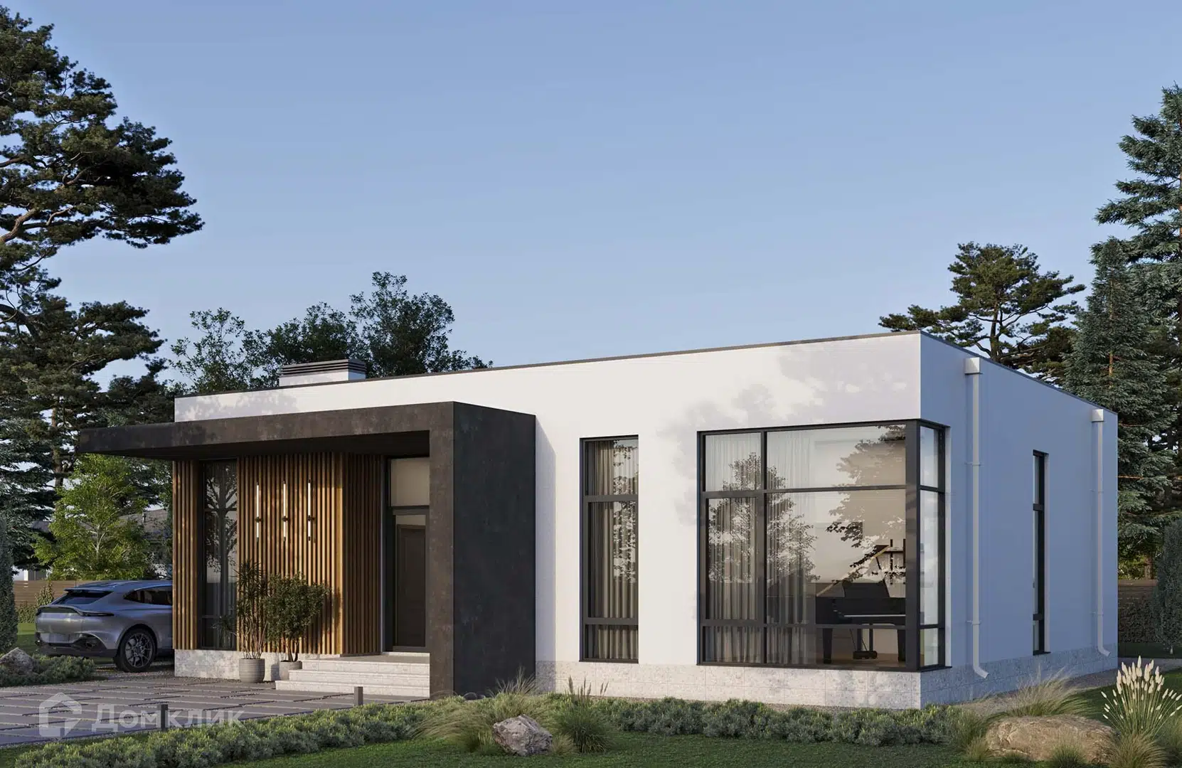 Проект дома «Проект №442» компании СК НОВАЦИЯ Санкт-Петербург и ЛО из материала Газобетонные блоки площадью 123м² под ключ за 9900000₽ в Донецке | 1 этаж, 3 спальни, 2 санузла – Домклик