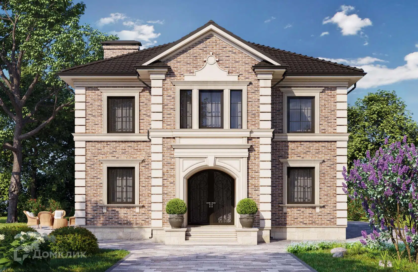 Проект дома «Проект №146» компании Новация из материала Газобетонные блоки площадью 198м² под ключ за 12150000₽ в Донецке | 2 этажа, 5 спален, 3 санузла – Домклик