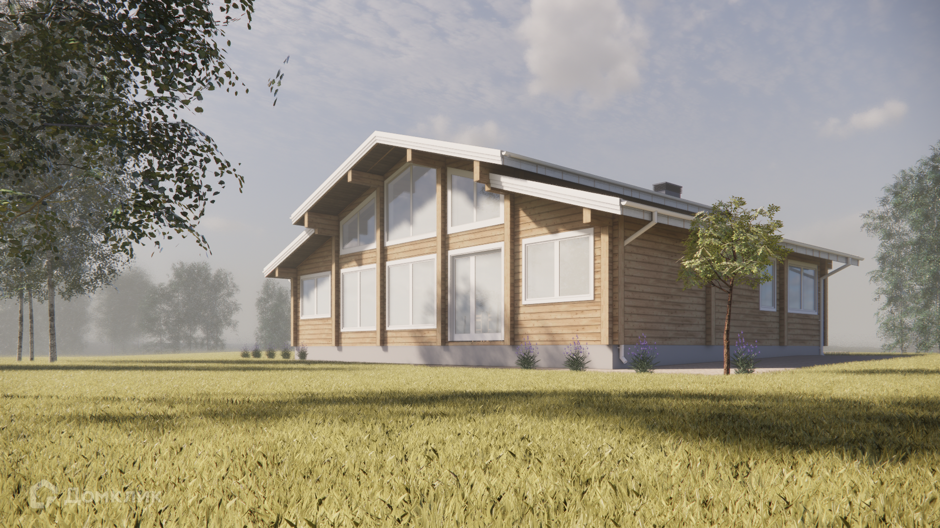 Проект дома «ДМ-177» компании ALKOR.HOUSE из материала Клееный брус площадью 177м² под ключ за 7500000₽ в Донецке | 2 этажа, 4 спальни, 2 санузла – Домклик