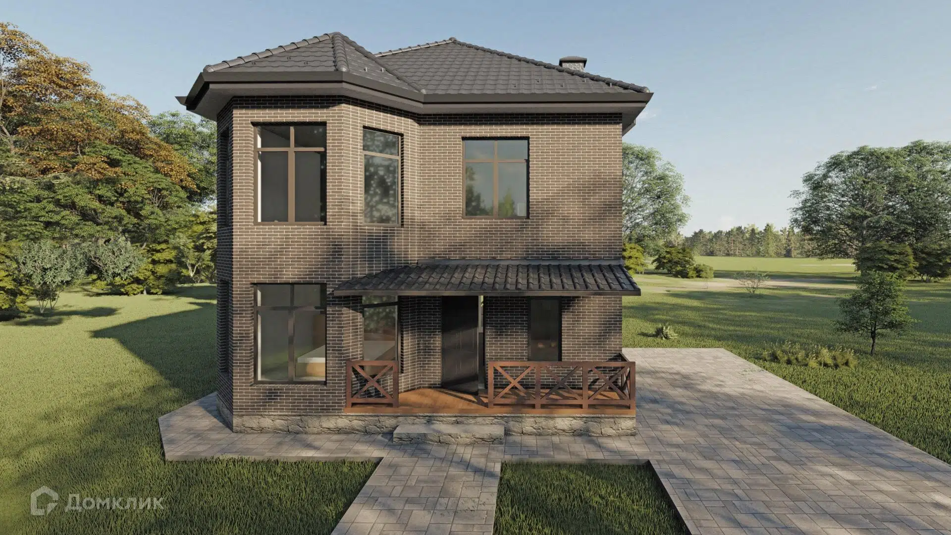 Проект дома «КС-28» компании Красный слон из материала Газобетонные блоки площадью 173.88м² под ключ за 9400000₽ в Донецке | 2 этажа, 3 спальни, 2 санузла – Домклик