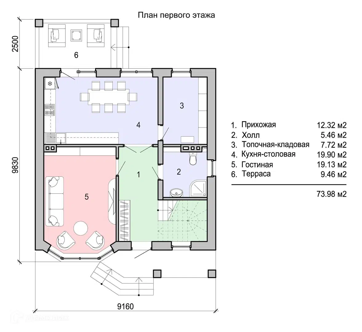 Планировка 1 этаж этажа