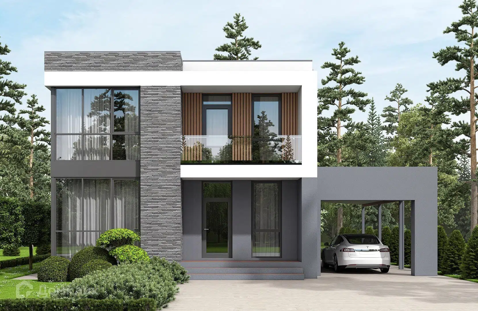 Проект дома «Проект №370-2» компании Новация из материала Газобетонные блоки площадью 153м² под ключ за 8415000₽ в Донецке | 2 этажа, 4 спальни, 2 санузла – Домклик