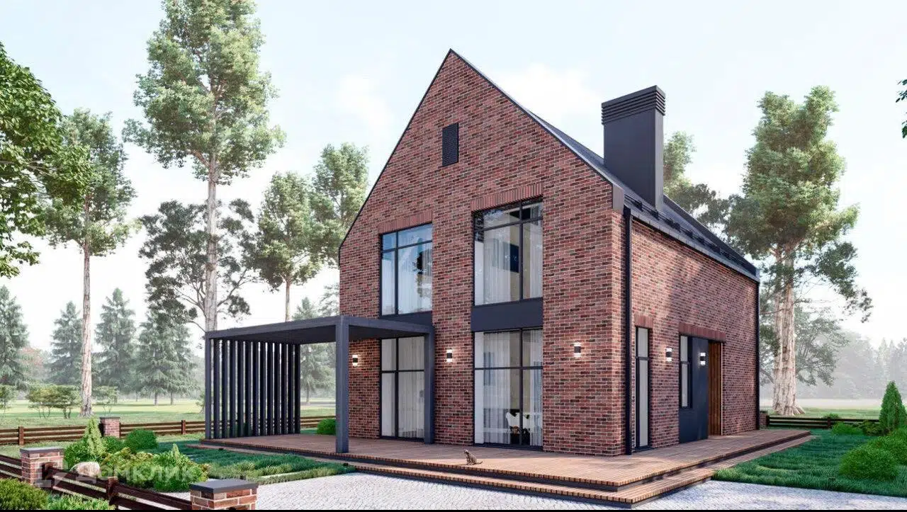 Проект дома «Барн А151» компании ДТМ СТРОЙ из материала Газобетонные блоки площадью 191м² под ключ за 11850060₽ в Донецке | 2 этажа, 4 спальни, 3 санузла – Домклик