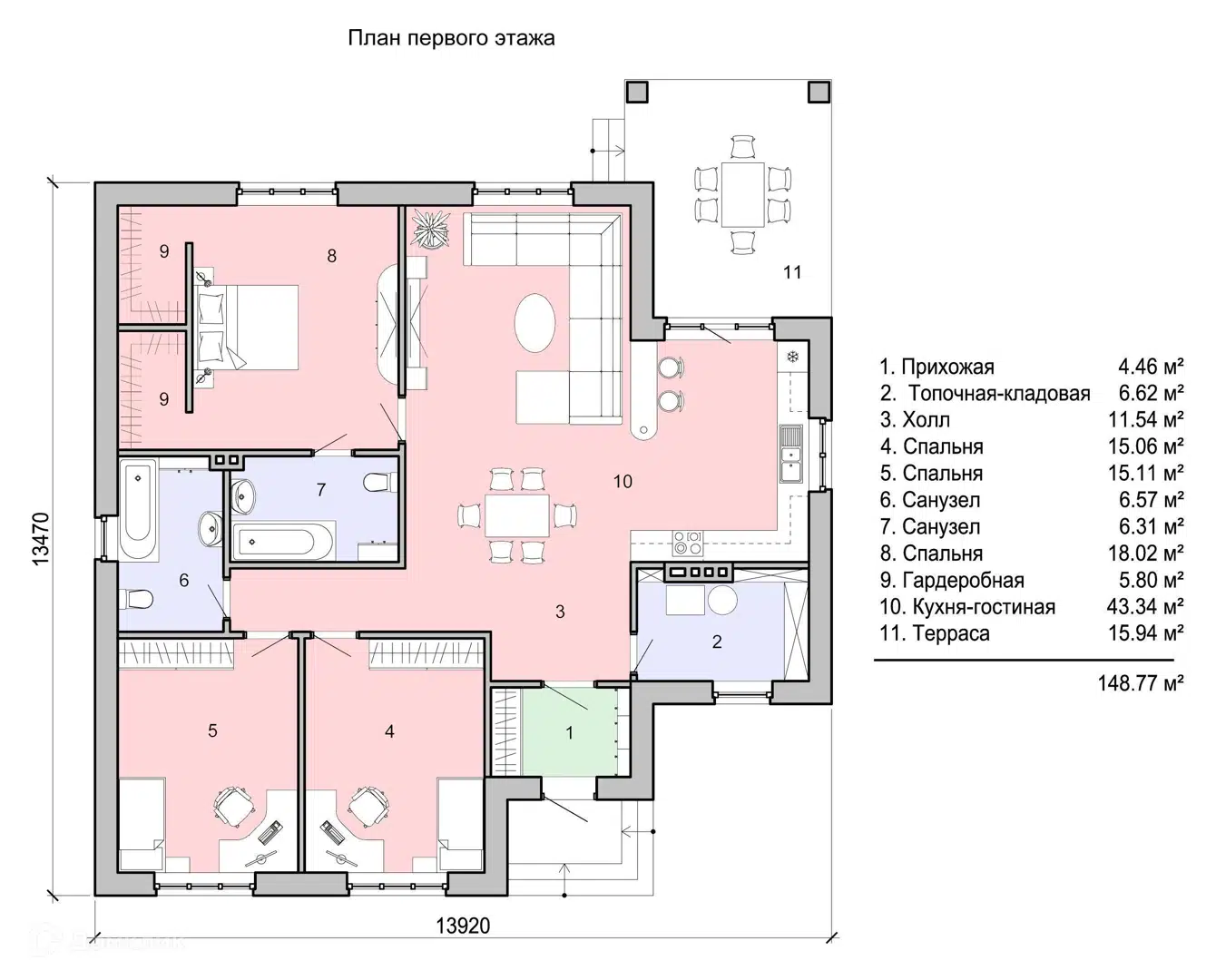Планировка 1 этаж этажа