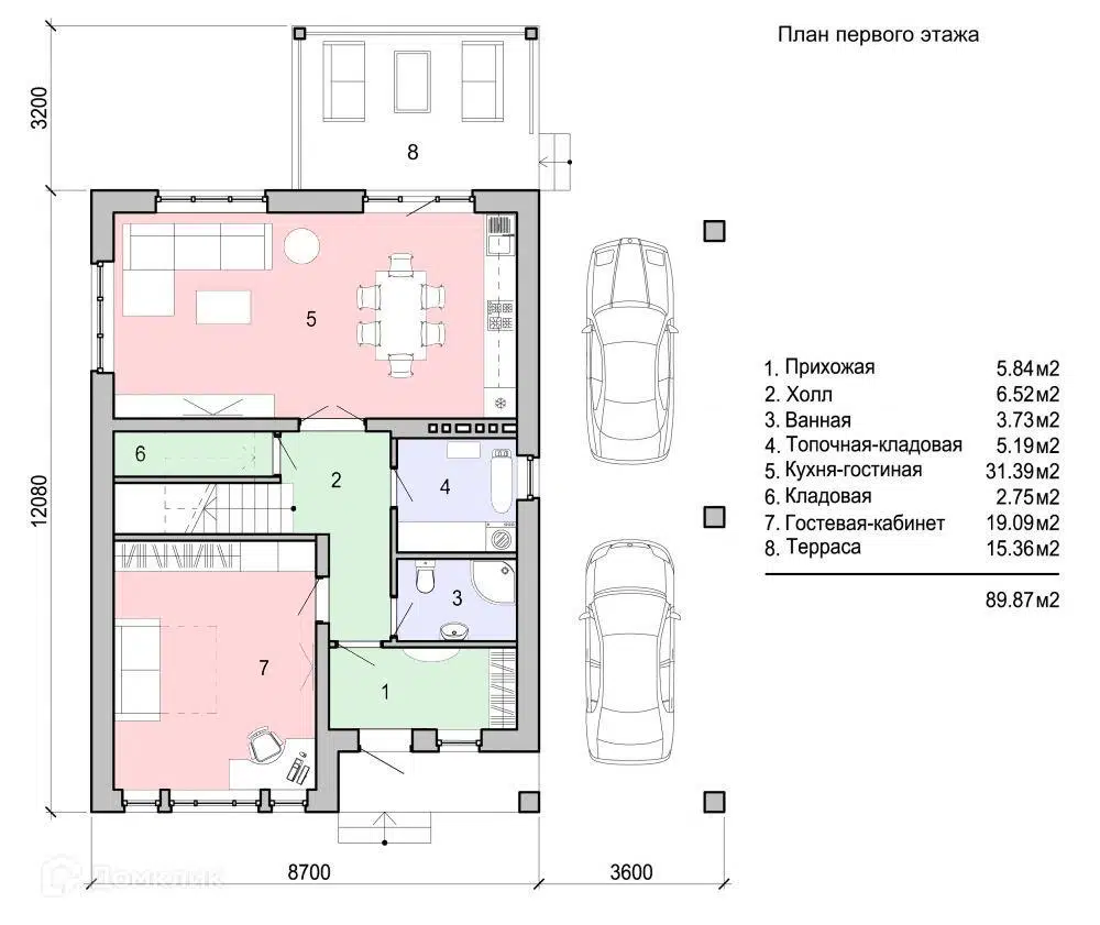 Планировка 1 этаж этажа