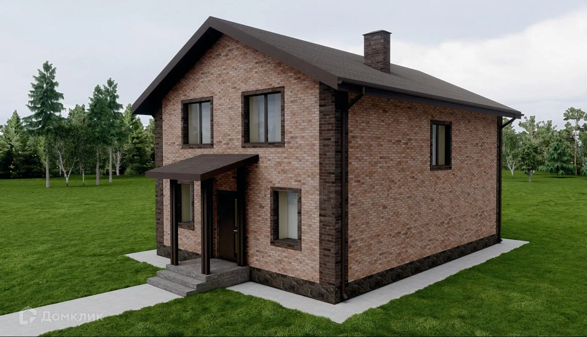 Проект дома «ТП-140» компании ООО «33 Коттеджа» из материала Газобетонные блоки площадью 140м² под ключ за 7925000₽ в Луганске | 2 этажа, 3 спальни, 3 санузла – Домклик