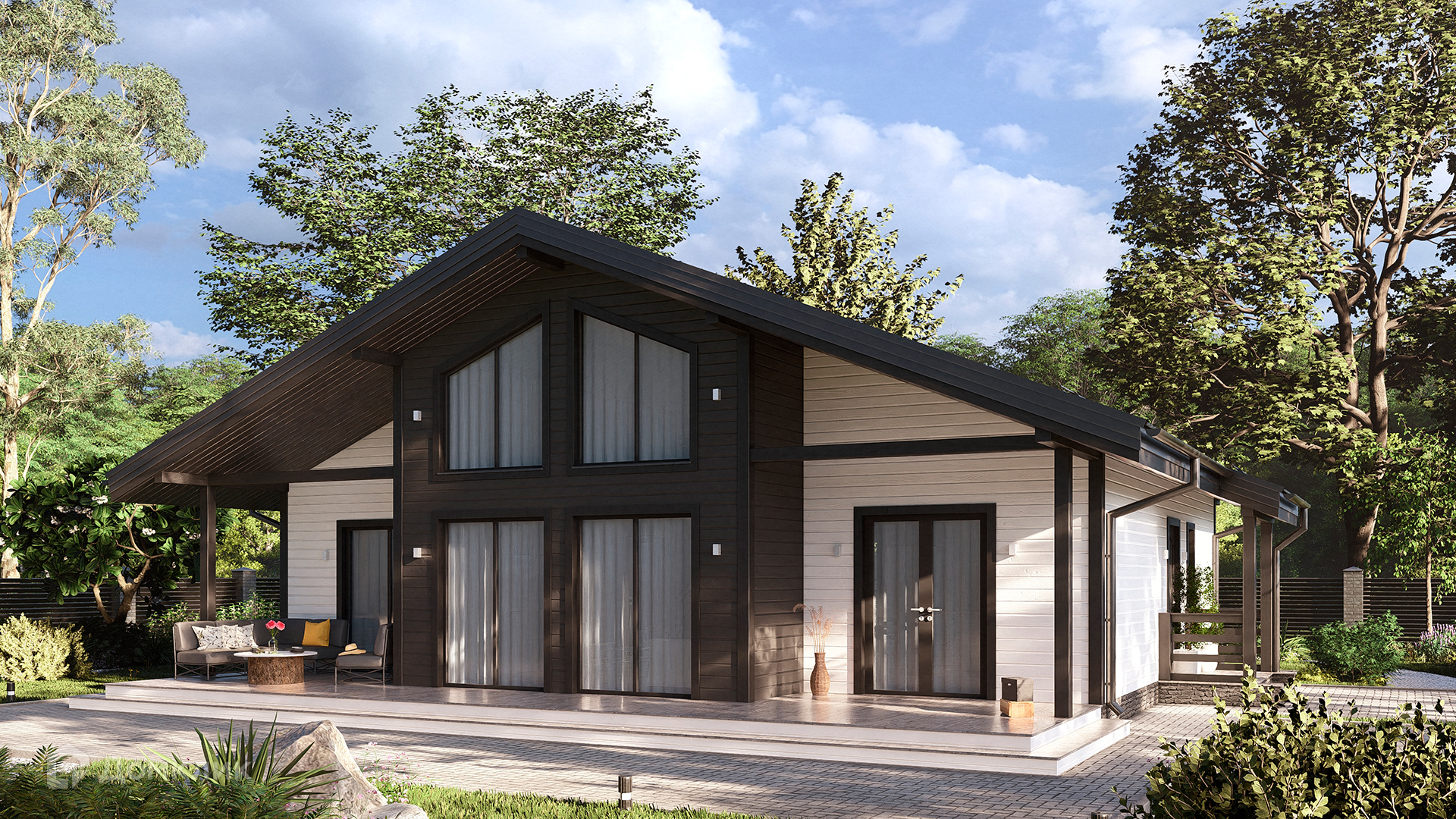 Проект дома «СВОЙ 124» компании СВОЙ из материала Каркасный дом площадью 170м² под ключ за 12888299₽ в Луганске | 2 этажа, 4 спальни, 2 санузла – Домклик