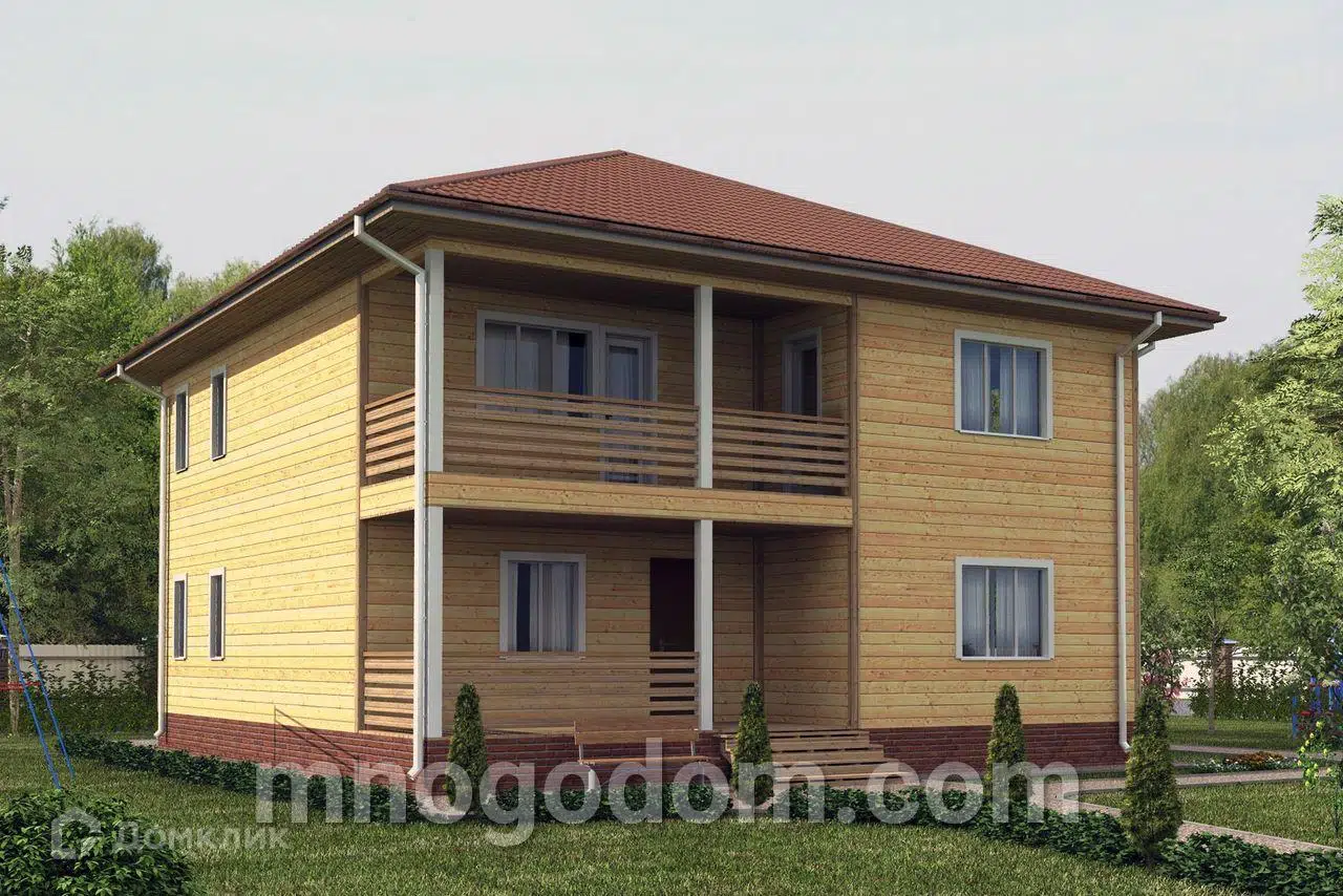 Проект дома «Дом Бруно» компании ООО МногоДом из материала Каркасный дом площадью 220м² под ключ за 8140000₽ в Донецке | 2 этажа, 3 спальни, 2 санузла – Домклик