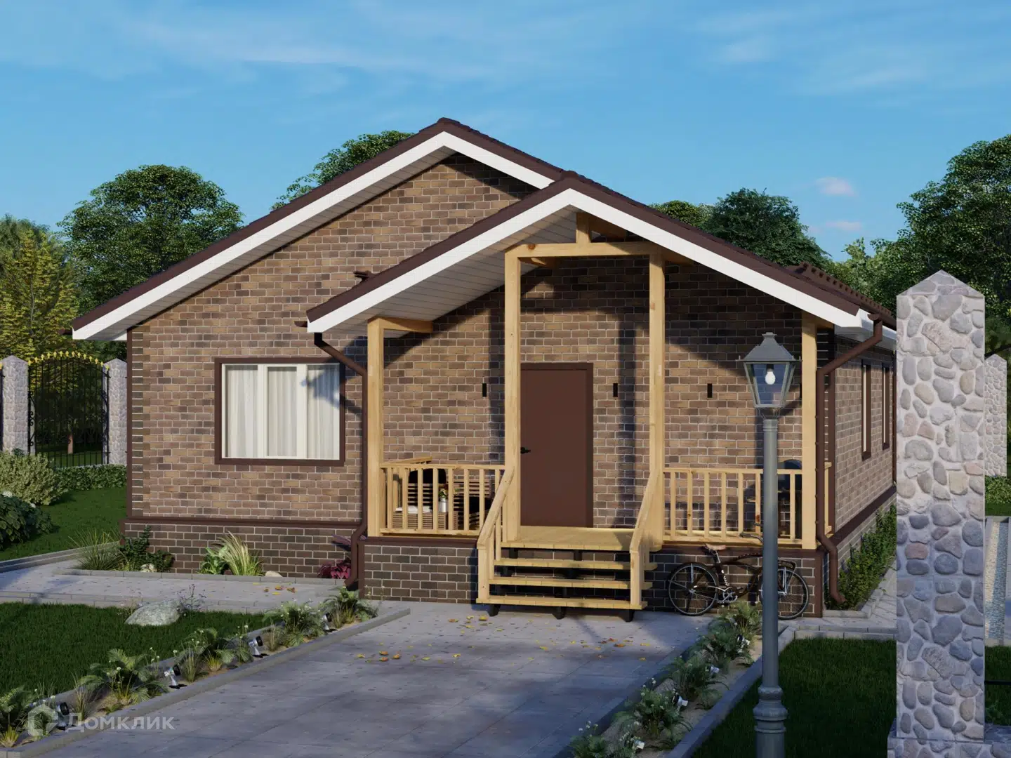 Проект дома «Проект 2 "10х10"» компании Альфа SIP из материала SIP-панели площадью 100м² под ключ за 3042277₽ в Донецке | 1 этаж, 3 спальни, 1 санузел – Домклик