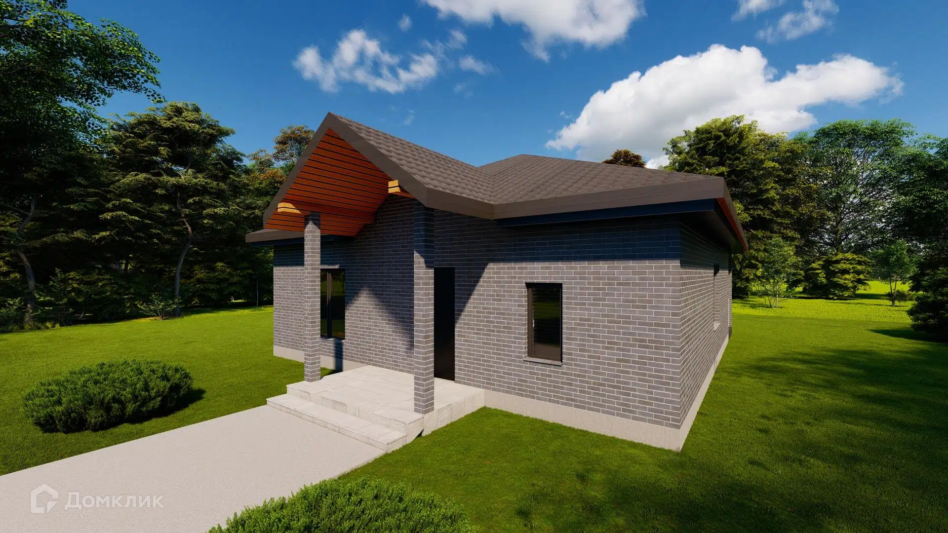 Проект дома «ДОМ ПБ 10/10» компании ТСК «СОЮЗ» из материала Полистиролбетон площадью 103.39м² под ключ за 8100000₽ в Донецке | 1 этаж, 3 спальни, 1 санузел – Домклик