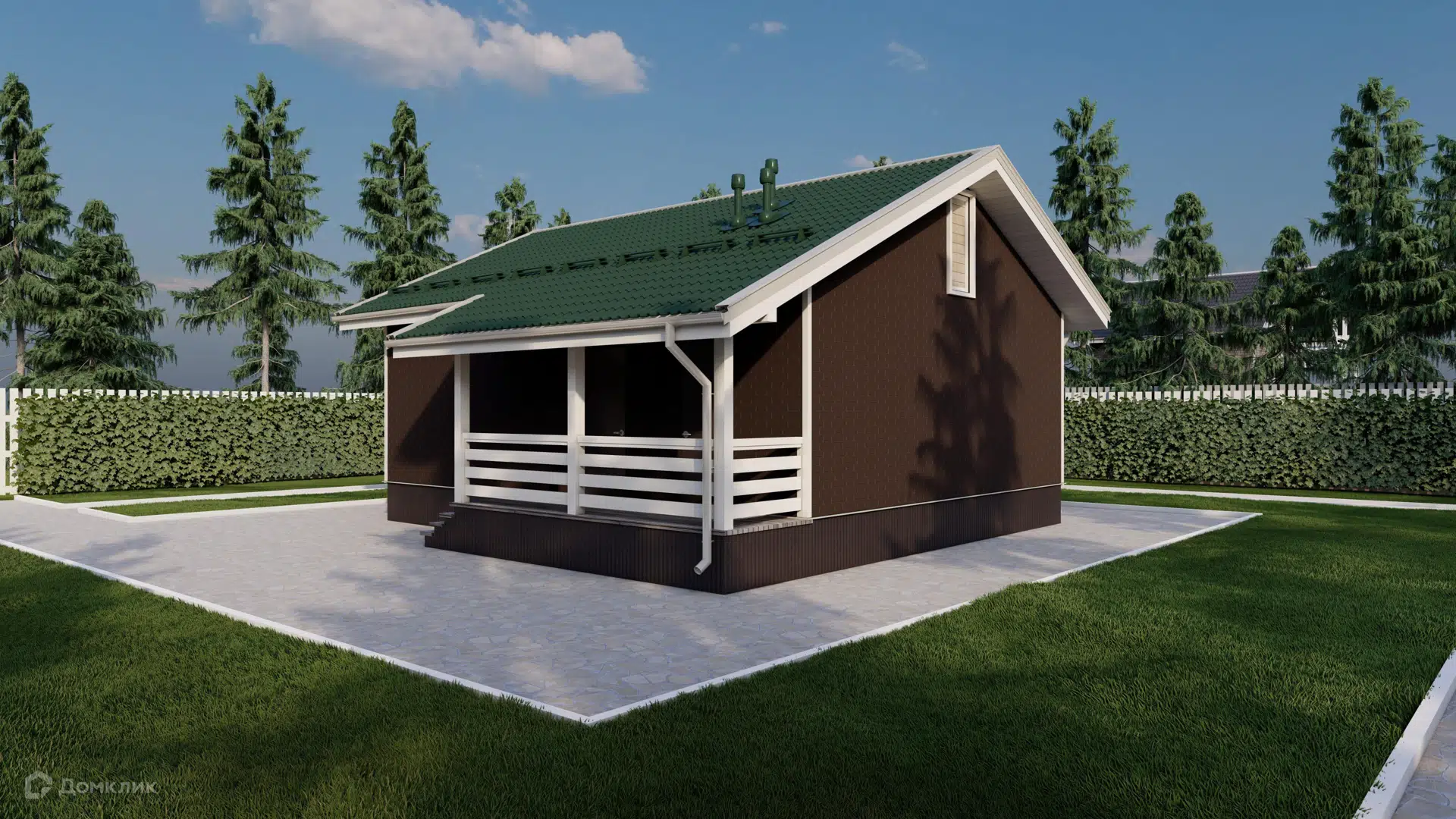 Проект дома «Архангельск-2» компании ОСИПОВИЧ из материала SIP-панели площадью 69.2м² под ключ за 4091000₽ в Донецке | 1 этаж, 3 спальни, 1 санузел – Домклик