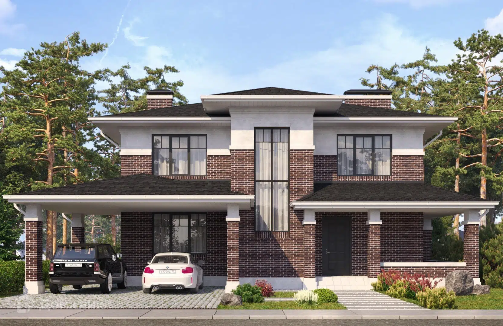 Проект дома «Проект №212» компании Новация из материала Керамические блоки площадью 197м² под ключ за 10845450₽ в Донецке | 2 этажа, 5 спален, 3 санузла – Домклик