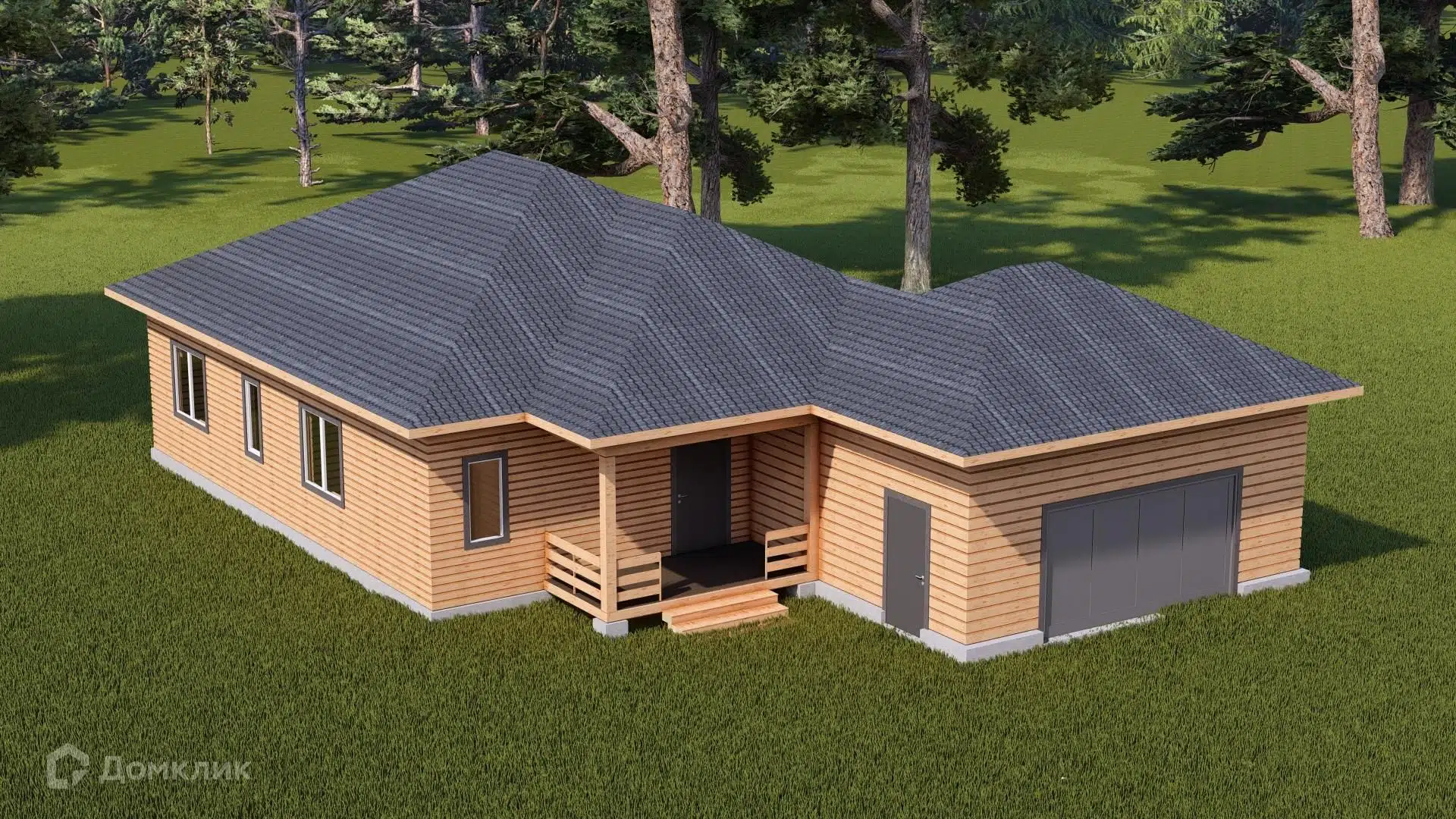 Проект дома «Брусовой дом ТА-166,5» компании Построй Свой Дом_ИП из материала Профилированный брус площадью 166.5м² под ключ за 10637100₽ в Донецке | 1 этаж, 3 спальни, 3 санузла – Домклик