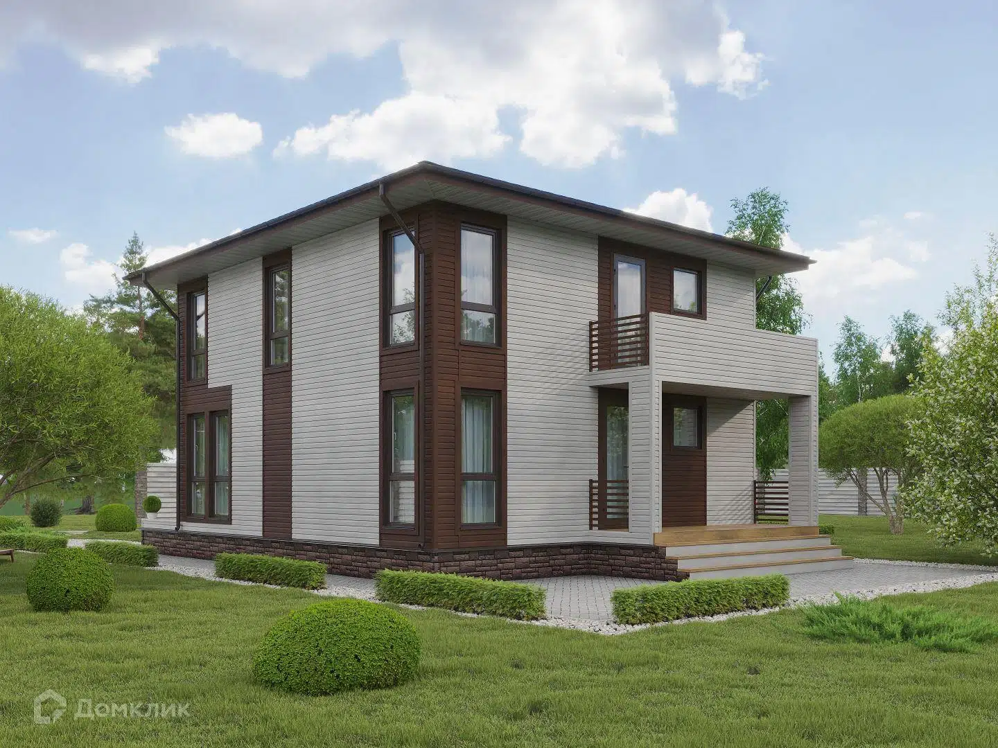 Проект дома «Герцог - 1 К-200 8,5х9,5 м» компании Теремъ из материала Каркасный дом площадью 220.6м² под ключ за 10235000₽ в Луганске | 2 этажа, 4 спальни, 3 санузла – Домклик