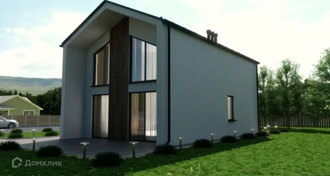 Проект дома «Бриз» компании Строим45 из материала Газобетонные блоки площадью 88м² под ключ за 5680000₽ в Донецке | 2 этажа, 3 спальни, 2 санузла – Домклик