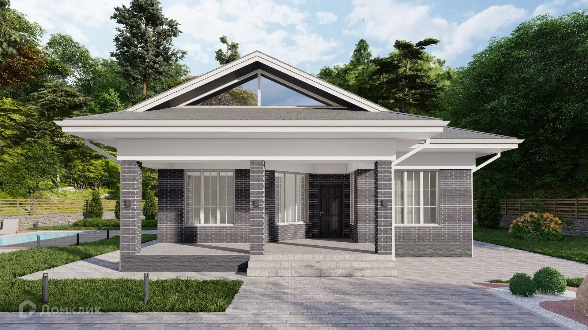 Проект дома «КД-130» компании ИП Забайкин Виталий Юрьевич из материала Газосиликатные блоки площадью 136.7м² под ключ за 11028000₽ в Донецке | 1 этаж, 3 спальни, 2 санузла – Домклик