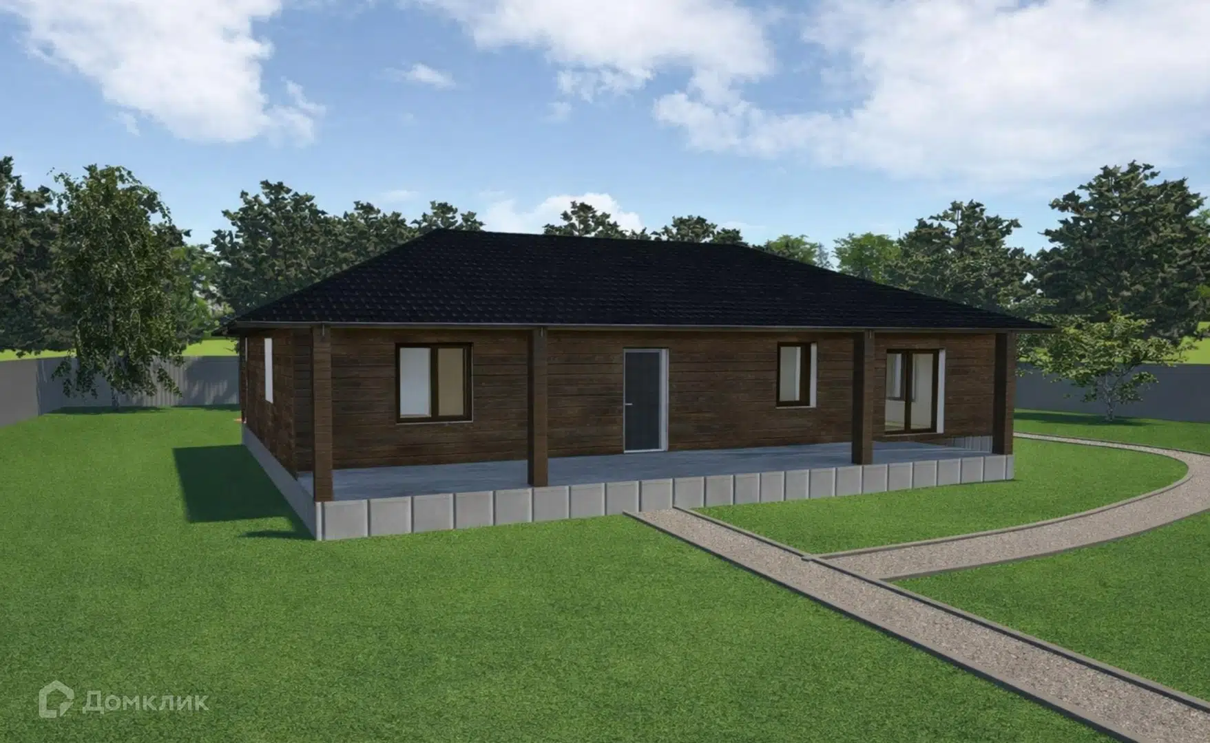 Проект дома «тс-130» компании ИП Друшлякова Наталья Павловна из материала Каркасный дом площадью 113.4м² под ключ за 12000000₽ в Донецке | 1 этаж, 3 спальни, 2 санузла – Домклик