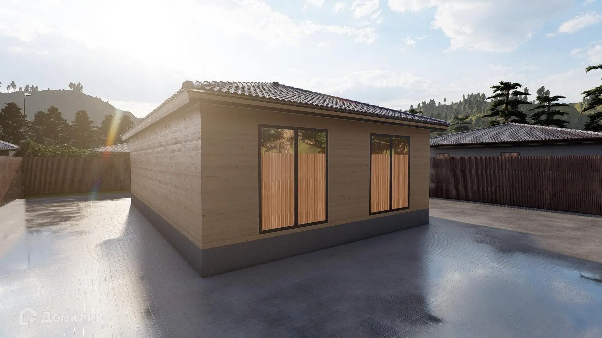 Проект дома «Проект №19 ИЭ» компании СК «Созвездие» из материала Брус естественной влажности площадью 90.2м² под ключ за 7618750₽ в Донецке | 1 этаж, 2 спальни, 1 санузел – Домклик