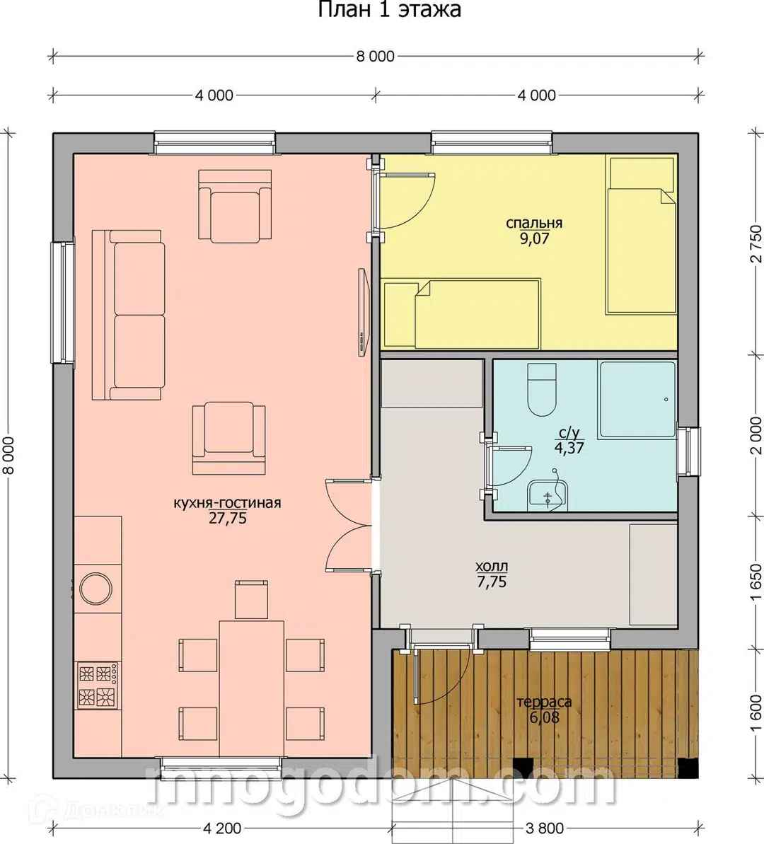 Планировка 1 этаж этажа