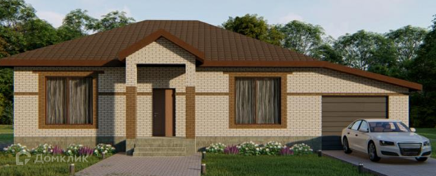 Проект дома «ОС-23-22» компании СК «ОСНОВАСИТИ» из материала Бетонные блоки площадью 141м² под ключ за 7790000₽ в Донецке | 1 этаж, 3 спальни, 2 санузла – Домклик