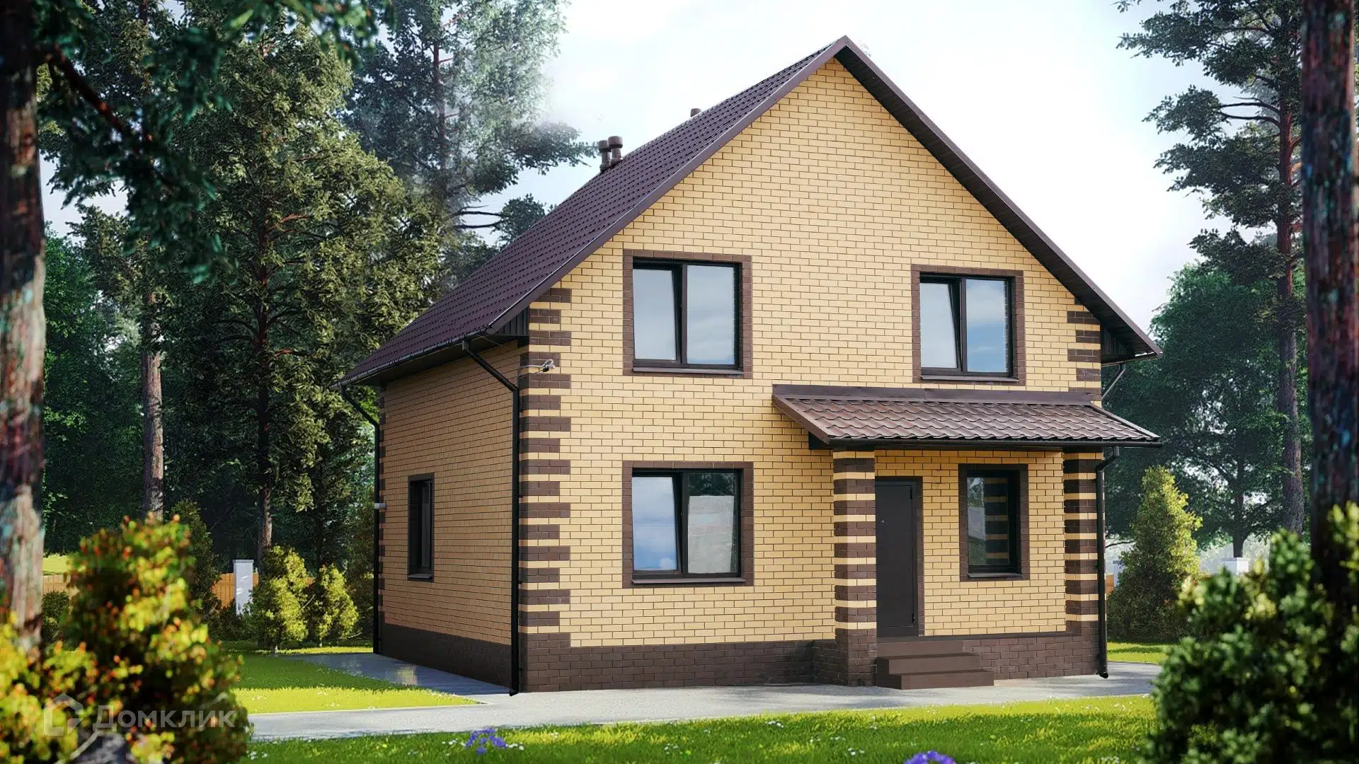 Проект дома «СМ 11-1» компании СПЕЦМОНТАЖ из материала Газосиликатные блоки площадью 189м² под ключ за 5900000₽ в Донецке | 1 этаж, 3 спальни, 2 санузла – Домклик