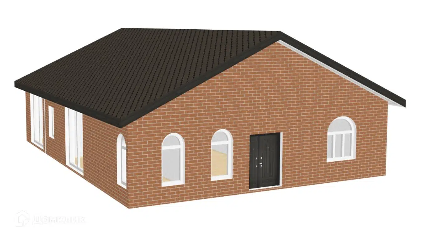 Проект дома «К-123» компании ИП Пащенко К.В. из материала Кирпич площадью 120м² под ключ за 6000000₽ в Донецке | 1 этаж, 3 спальни, 1 санузел – Домклик