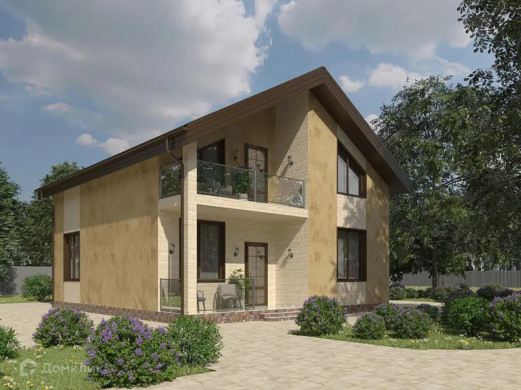 Проект дома «Чилливак» компании Вигвам.ру из материала Газобетонные блоки площадью 142.1м² под ключ за 7220253₽ в Донецке | 2 этажа, 3 спальни, 2 санузла – Домклик