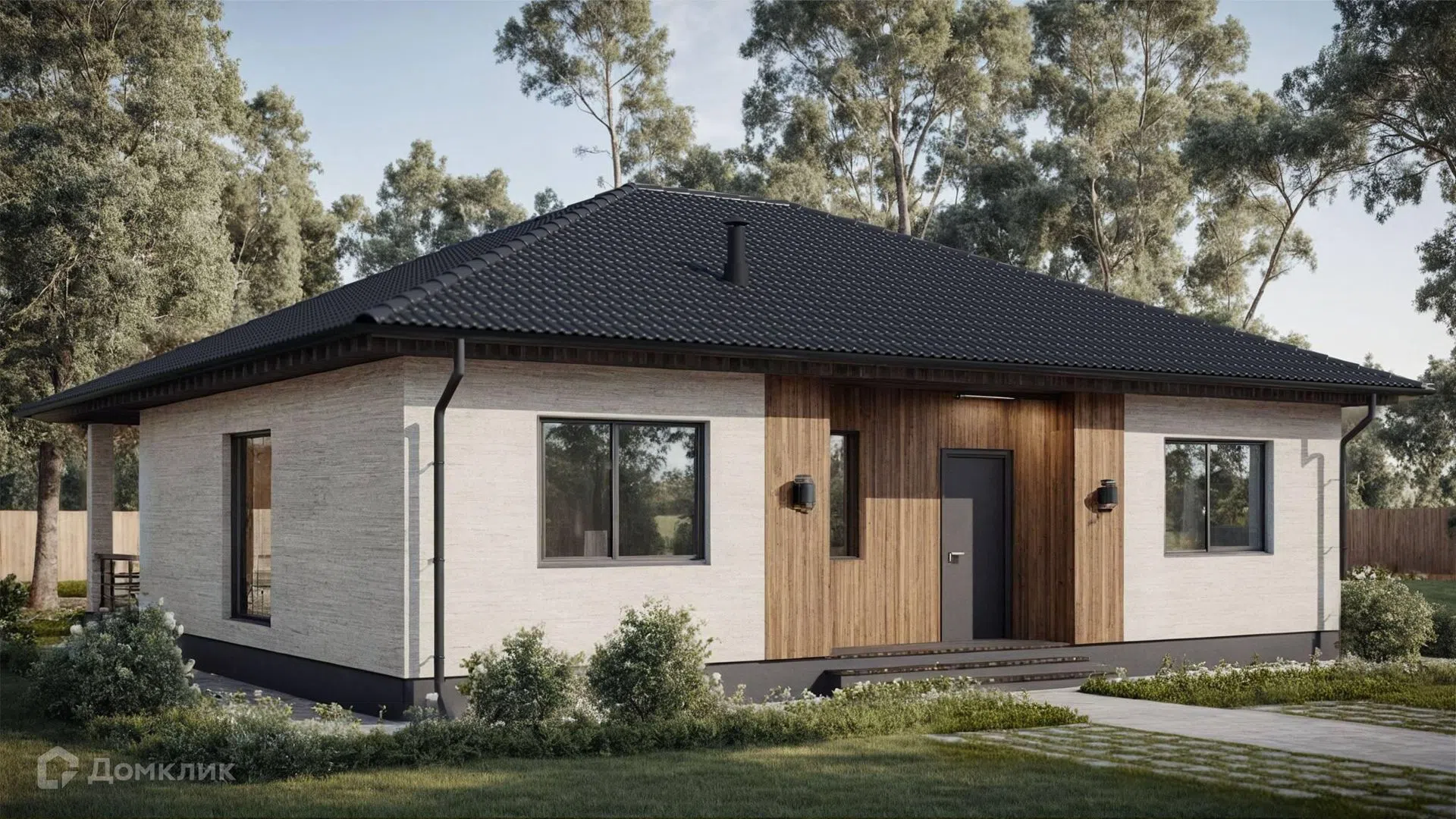 Проект дома «GRADE-2» компании TAN HOUSE из материала Газобетонные блоки площадью 140м² под ключ за 8730000₽ в Луганске | 1 этаж, 3 спальни, 1 санузел – Домклик
