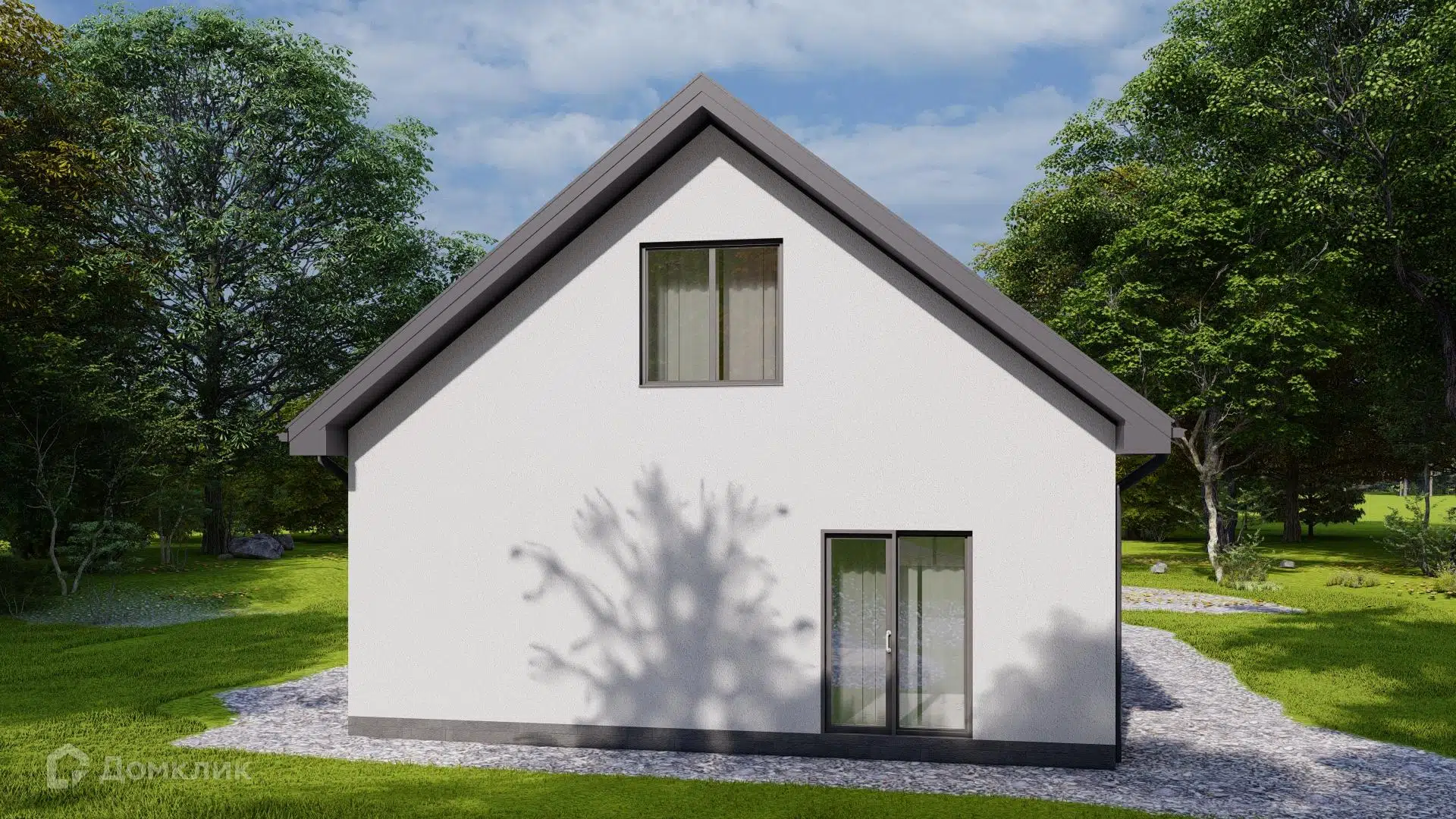 Проект дома «Семейный 73» компании ИП Кочконян А.С. из материала Газобетонные блоки площадью 73.71м² под ключ за 7109000₽ в Донецке | 1 этаж, 2 спальни, 1 санузел – Домклик