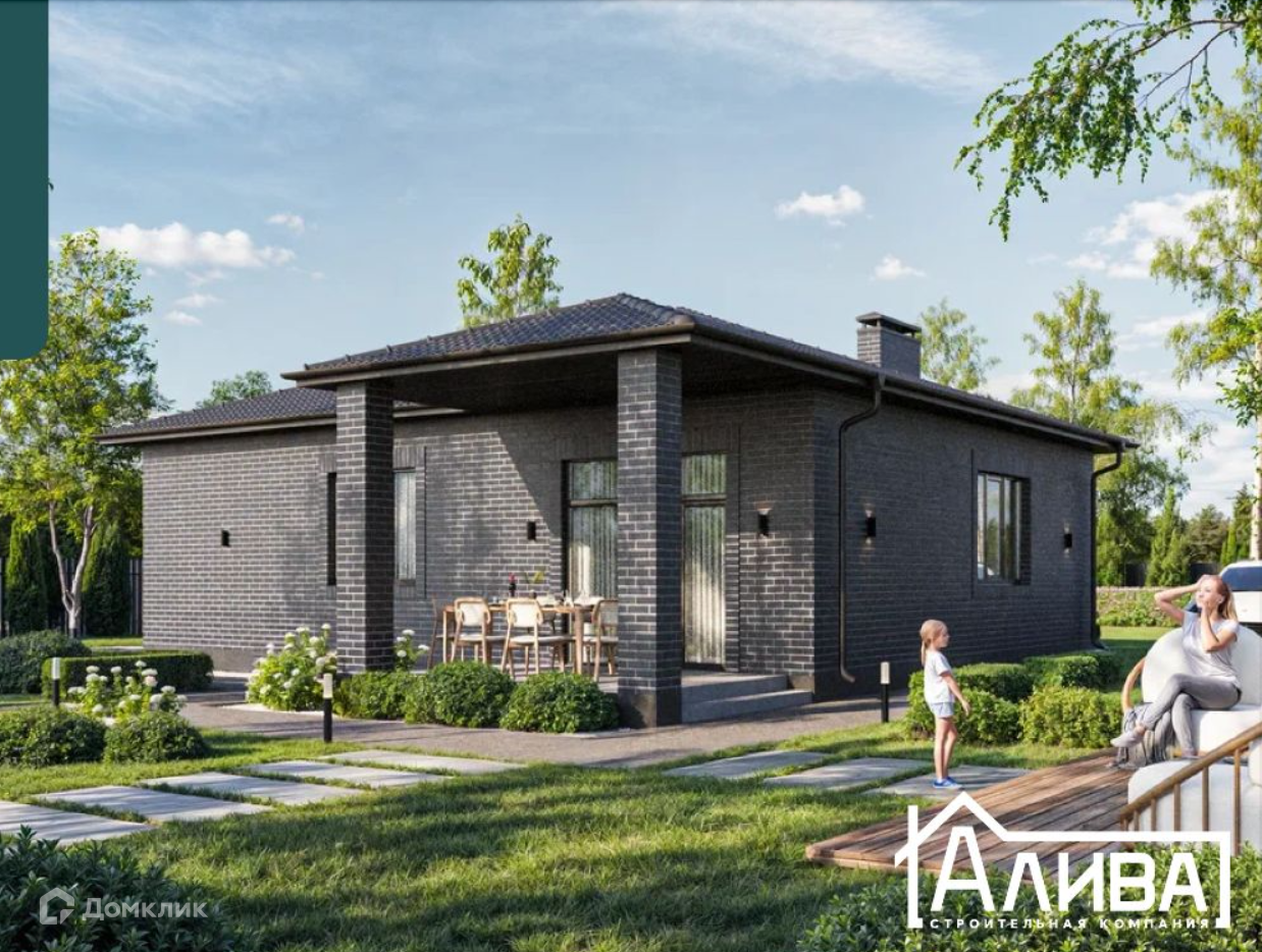 Проект дома «Кирпичный Дом 88,78 м2» компании Алива Строй из материала Кирпич площадью 88.78м² под ключ за 4832960₽ в Донецке | 1 этаж, 3 спальни, 1 санузел – Домклик