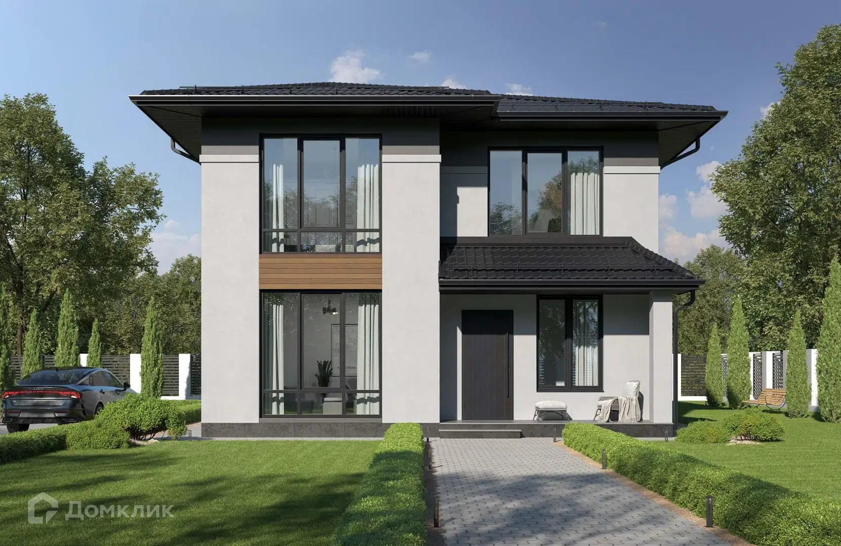 Проект дома «Проект №344» компании СПЕЦ ЗАСТРОЙЩИК из материала Газобетонные блоки площадью 169м² под ключ за 10600000₽ в Донецке | 2 этажа, 4 спальни, 2 санузла – Домклик