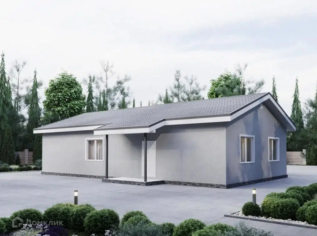 Проект дома «Альбукерке» компании Вигвам.ру из материала Газобетонные блоки площадью 121.1м² под ключ за 11744413₽ в Луганске | 1 этаж, 4 спальни, 3 санузла – Домклик