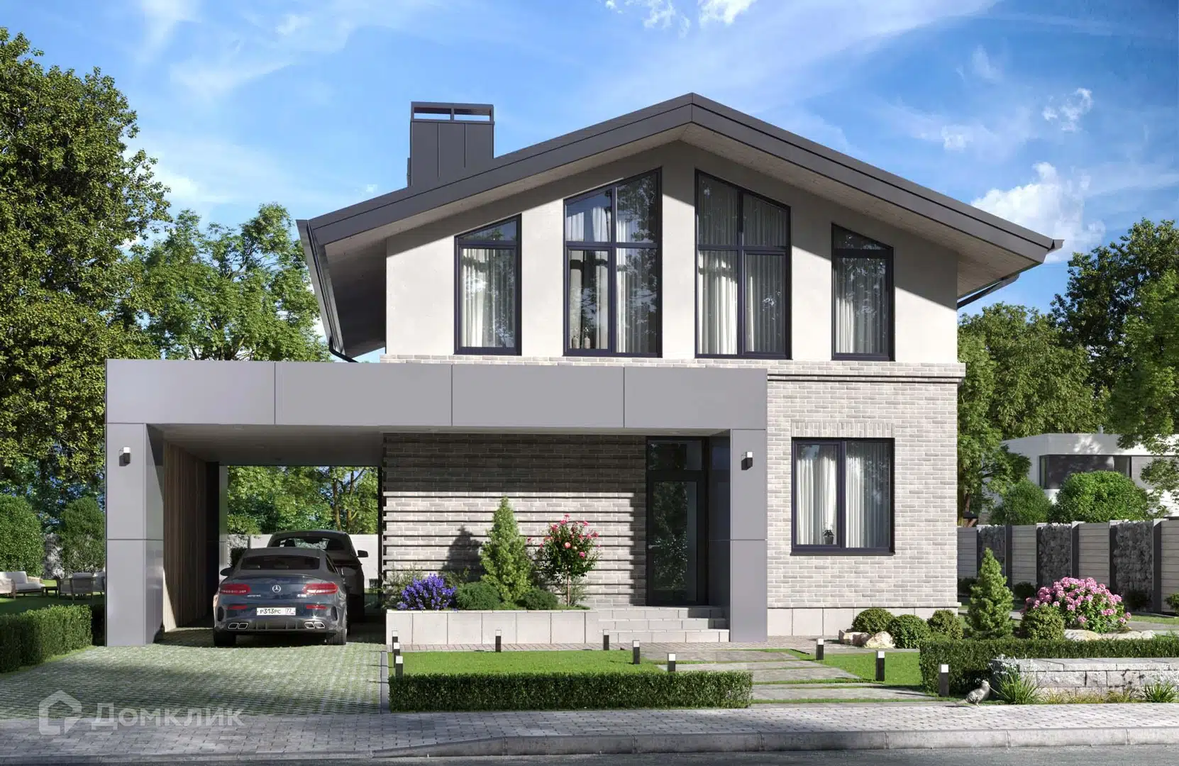 Проект дома «Проект №286» компании Новация из материала Керамические блоки площадью 170м² под ключ за 9350000₽ в Донецке | 2 этажа, 4 спальни, 3 санузла – Домклик