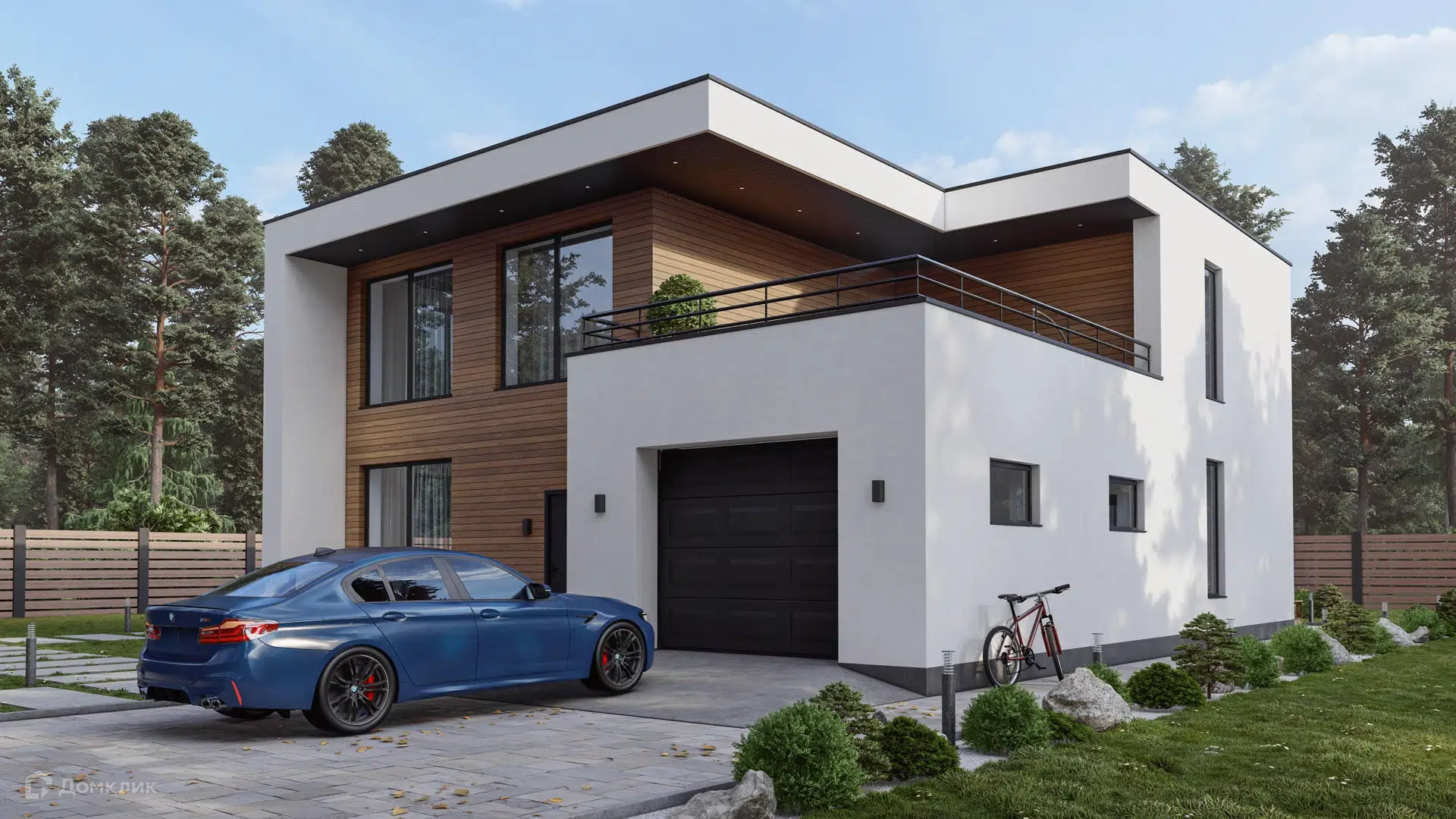 Проект дома «Дом Б037» компании 160 квадратных метров из материала Газобетонные блоки площадью 264.3м² под ключ за 9800000₽ в Донецке | 2 этажа, 4 спальни, 2 санузла – Домклик