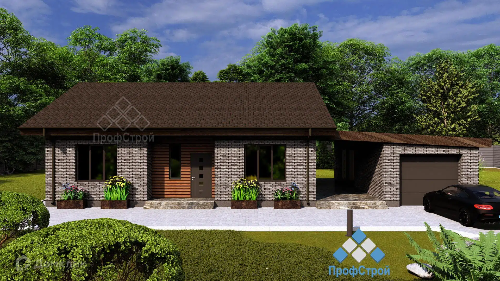 Проект дома «Волопас» компании ПрофСтрой из материала Газобетонные блоки площадью 151.31м² под ключ за 8400000₽ в Донецке | 1 этаж, 3 спальни, 1 санузел – Домклик