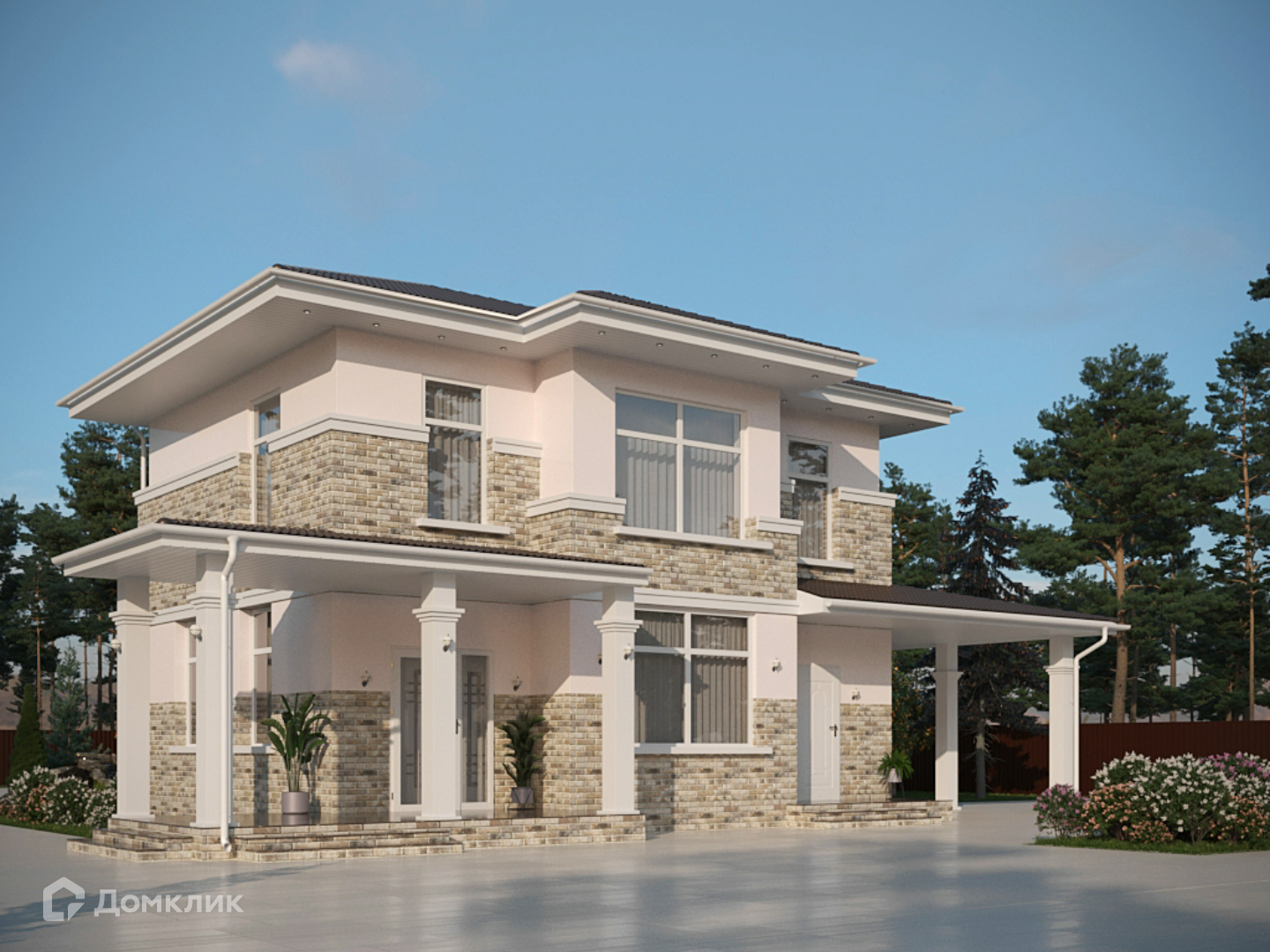 Проект дома «Пентиктон» компании Вигвам.ру из материала Каркасный дом площадью 162м² под ключ за 8902290₽ в Донецке | 2 этажа, 4 спальни, 3 санузла – Домклик